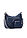 Bolso bandolera con bolsillos exteriores - Azul marino - bonprix