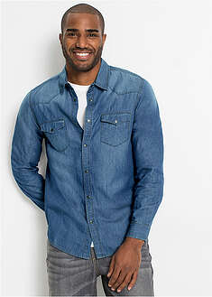 Camisa vaquera de algodón orgánico puro