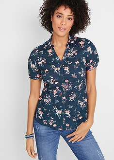 Blusa estampada de manga corta