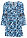 Túnica de viscosa fluida - Blanco-azul oscuro estampado - bonprix