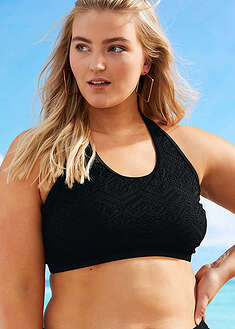 Top de bikini bustier de encaje