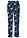 Pantalón sin cierre de suave viscosa - azul marino con flores - bonprix
