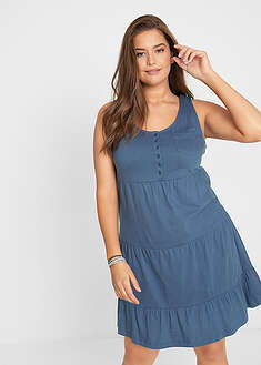 Vestido corto de punto de algodón