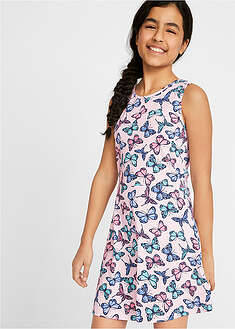 Vestido de punto con estampado de mariposas para niñas