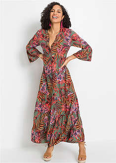 Vestido largo de viscosa fluida