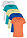 Camiseta de cuello redondo y manga corta (5 unidades) - Salmón/azur/amarillo limón claro/esmeralda/blanco - bonprix
