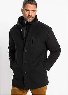 Chaqueta de invierno con cortavientos en aspecto de lana