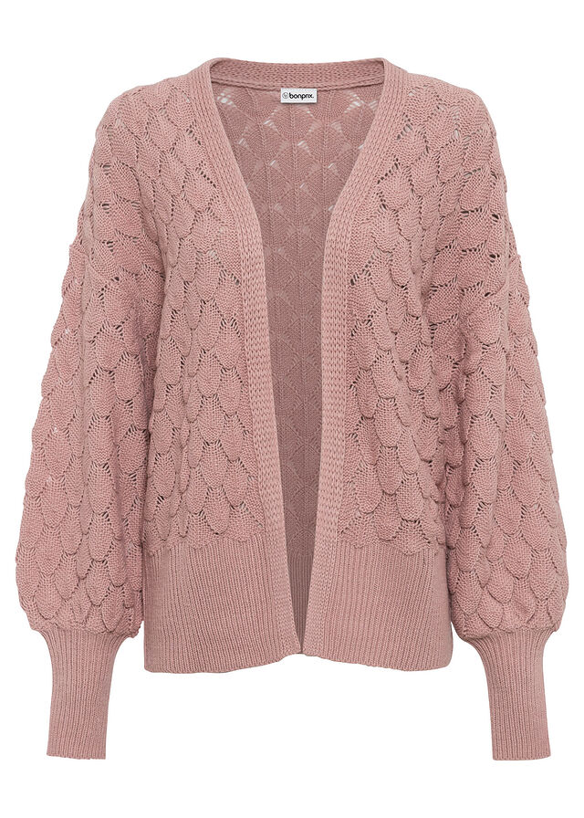 Chaqueta de punto ajour