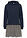 Vestido tipo sudadera con aspecto 2 en 1 - azul marino/amarillo - bonprix