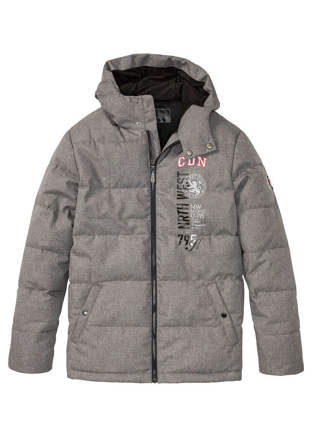 Chaqueta guateada de invierno con capucha