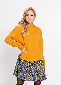 Vestido tipo sudadera con aspecto 2 en 1