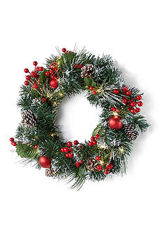 Corona LED con adornos