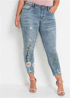 Vaqueros skinny, low waist, cropped