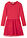 Vestido de punto con tul para niñas - Rojo - bonprix