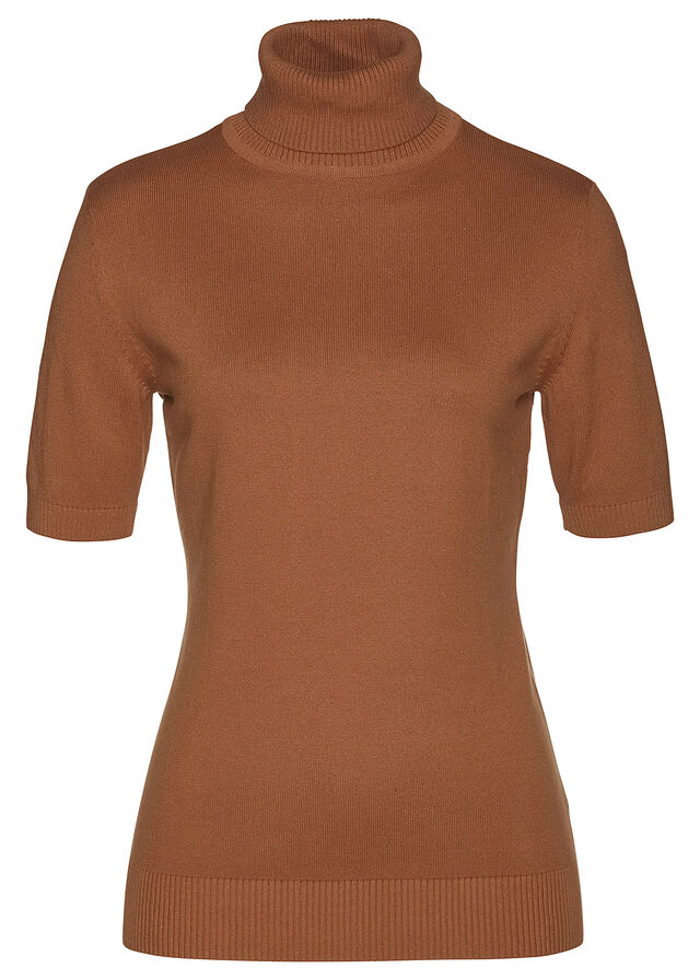 Jersey cuello alto manga sale corta