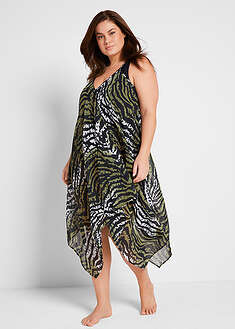 Vestido largo de playa en poliéster reciclado