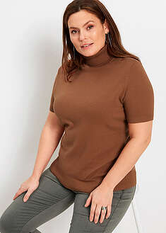 Jersey de cuello alto y manga corta