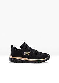 Zapatillas deportivas Skechers con espuma viscoelástica Negro-oro