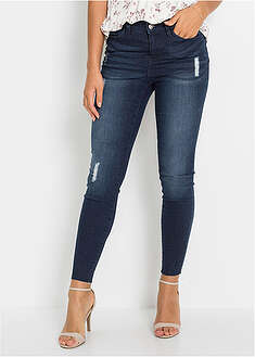 Vaqueros skinny, mid waist, cropped