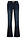 Vaqueros bootcut, mid waist, elásticos - Azul marino desgastado - bonprix