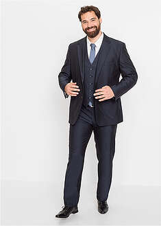 Traje con chaleco y corbata (4 piezas) con corte regular