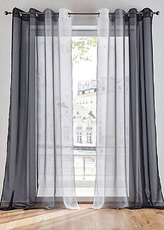 Cortina de poliéster reciclado y degradado cromático (2 unidades)