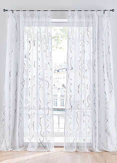 Cortina de poliéster reciclado con estampado brillante (1 unidad)