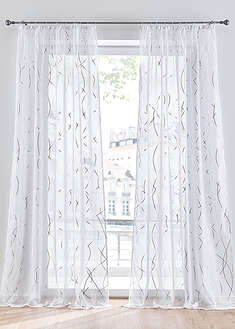 Cortina de poliéster reciclado con estampado brillante (1 unidad)