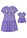 Vestido de punto y vestido de muñeca (2 piezas) de puro algodón orgánico - Malva - bonprix