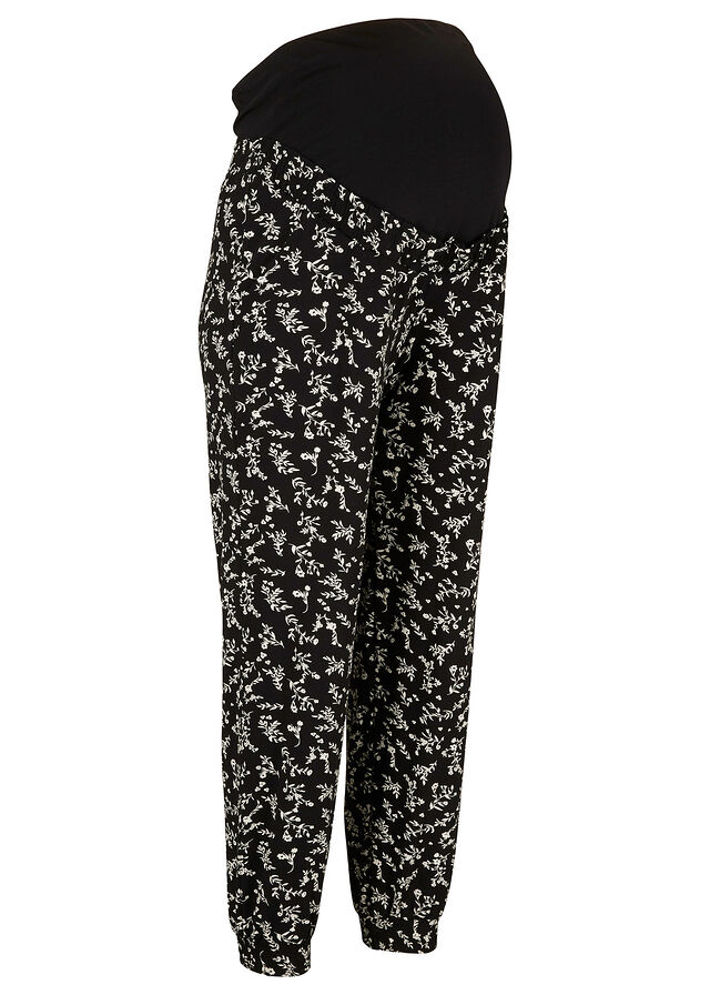 Pantalones premamá con estampado divertido, mezcla de viscosa, loose fit