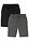Bermudas ligera (2 unidades) - Negro-gris oscuro jaspeado - bonprix