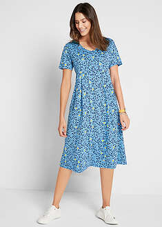 Vestido midi de punto de algodón