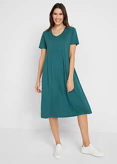 Vestido midi de punto de algodón