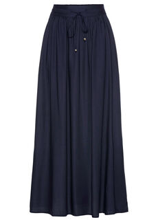 falda-larga-de-viscosa-con-cinturilla-comoda-y-lazo-de-anudar
