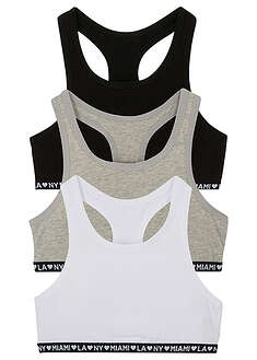 Bustier con algodón suave (3 unidades)