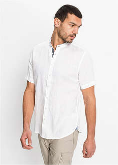 Camisa de manga corta de lino puro