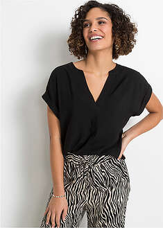 Blusa tipo túnica de viscosa pura
