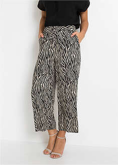 Pantalón estampado de viscosa fluida