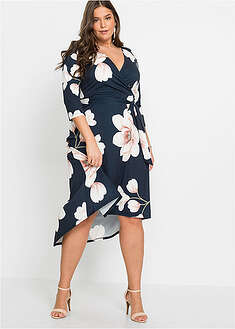 Vestido asimétrico de punto con cordón