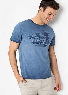 Camiseta con aspecto lavado y de algodón orgánico puro