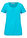 Camiseta de algodón puro con manga corta - azul caribe - bonprix