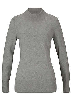 jersey-basico-de-punto-fino-con-cuello-alto-y-algodon-reciclado