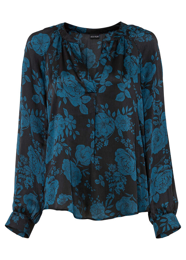 Blusa tipo túnica con ligero crepé