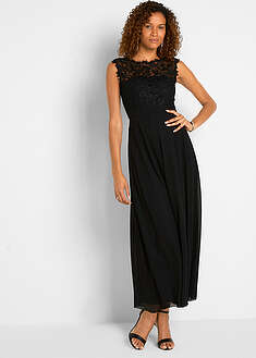 Vestido largo con encaje