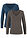 Camiseta ajustada de manga larga (2 unidades) - Azul marino + antracita jaspeado - bonprix