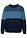 Jersey de cuello redondo en color block - Azul marino de rayas - bonprix