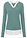 Jersey de punto fino con inserto de blusa - Verde salvia ahumado/blanco - bonprix