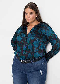 Blusa tipo túnica con ligero crepé