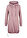 Vestido tipo sudadera de mezcla de algodón - Rosa palo - bonprix