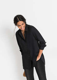 Blusa larga de viscosa pura